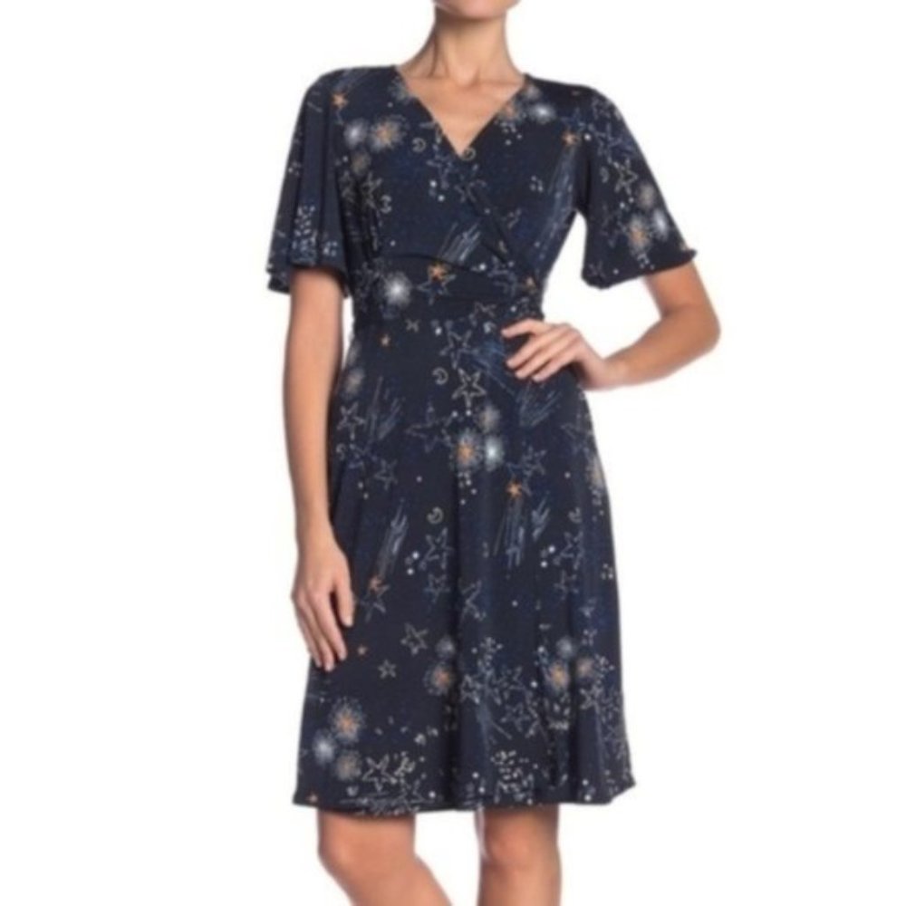 Donna Morgan Celestial Wrap Dress